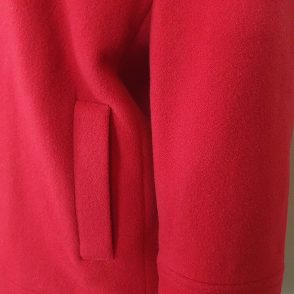 NWOT  jacket coat wool + cashmere Sze 16 red Ignazia Australia Made NEW winter - Picture 5 of 9